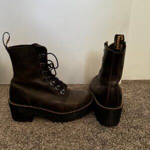 LEONA WOMEN'S VINTAGE SMOOTH LEATHER HEELED BOOTS